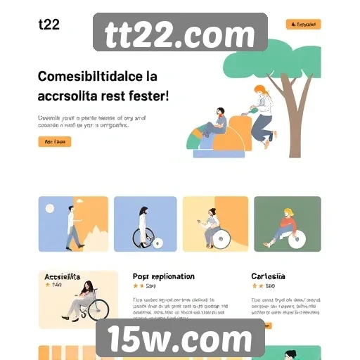 Acessibilidade e design do site tt22.com em foco